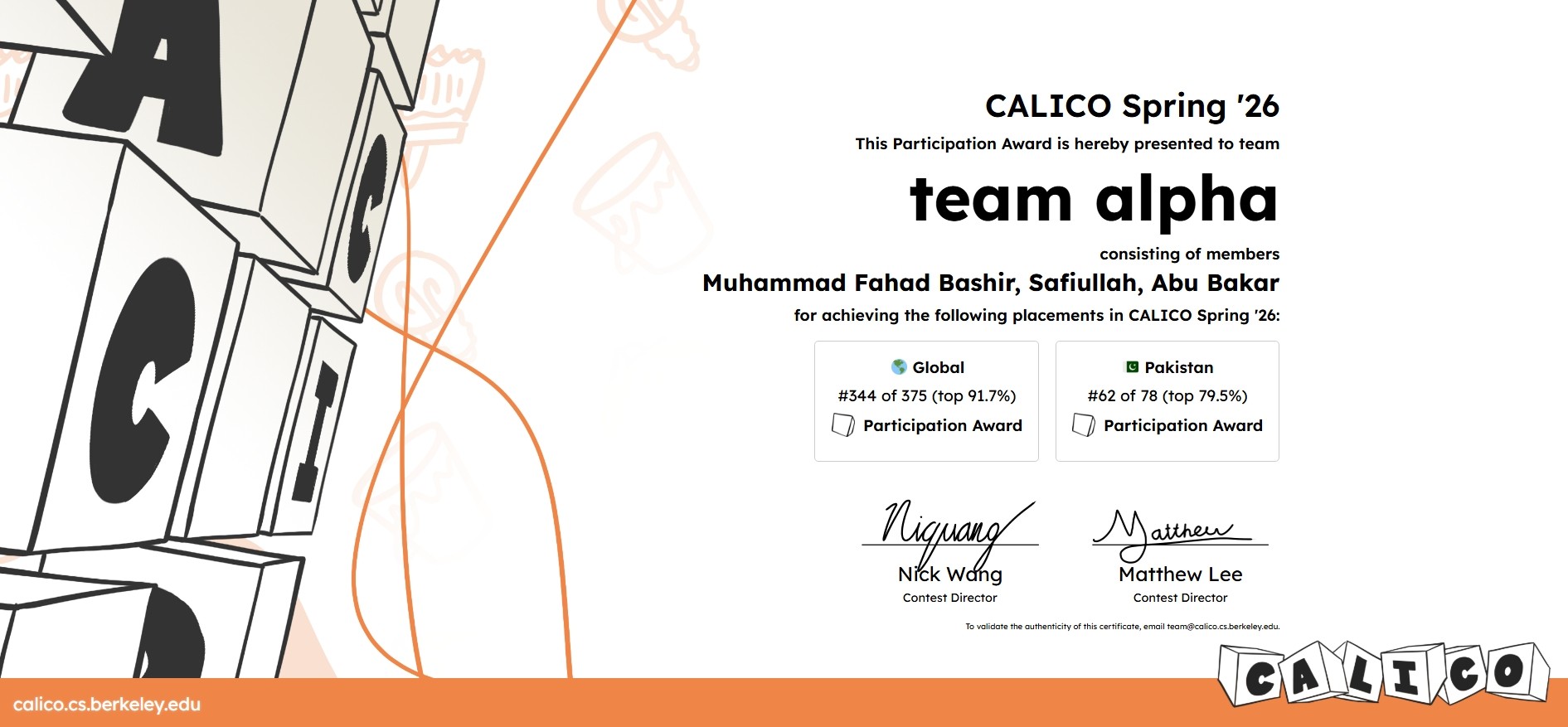 UC Certificate